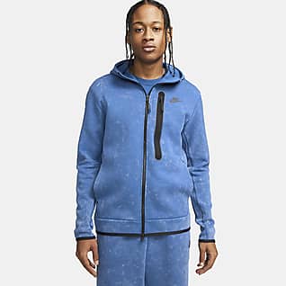 Nike Sportswear Tech Fleece Felpa délavé con cappuccio e zip a tutta lunghezza – Uomo