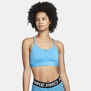 Nike Dri-FIT Indy Zip-Front Women's Light-Support Padded Sports Bra