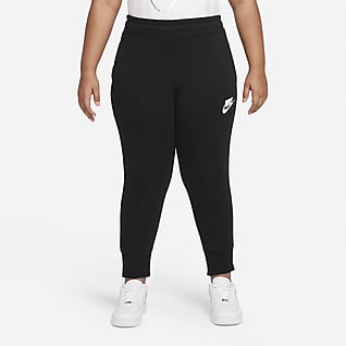 Nike Sportswear Club Faconsyede bukser i french terry til større børn (piger) (udvidet størrelse)