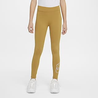 Nike Sportswear Essential Leggings med hög midja för ungdom (tjejer)