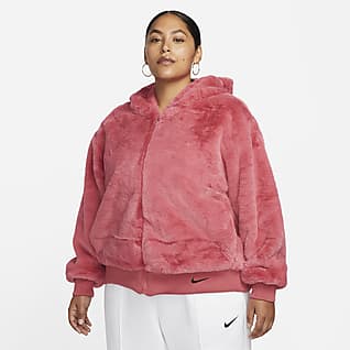 Nike Sportswear Essentials Women's Faux Fur Jacket (Plus Size)