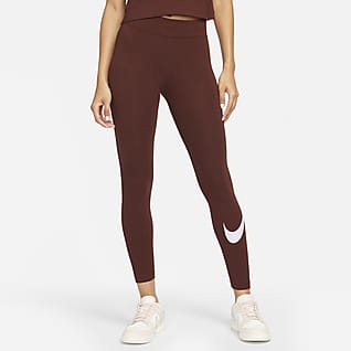 Nike Sportswear Essential Dámské legíny Swoosh se středně vysokým pasem