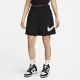 Nike Sportswear Essential Pantalons curts de cintura alta i teixit Woven - Dona