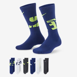 Nike Everyday Kids' Cushioned Crew Socks (6 Pairs)