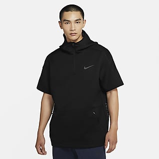 Nike Pro Men's Short-Sleeve 1/4-Zip Hoodie