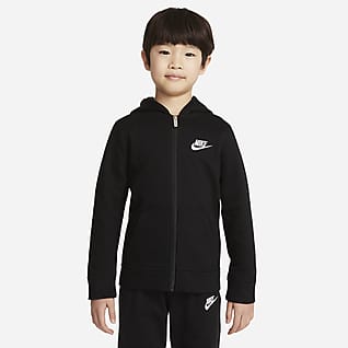 Nike Sportswear Club Fleece Sudadera con capucha de cierre completo para niños talla pequeña