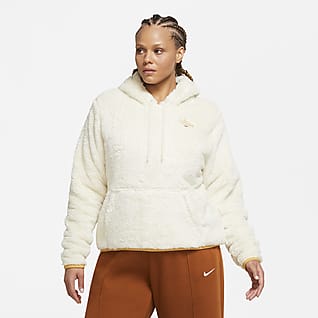 nike lace up hoodie plus size