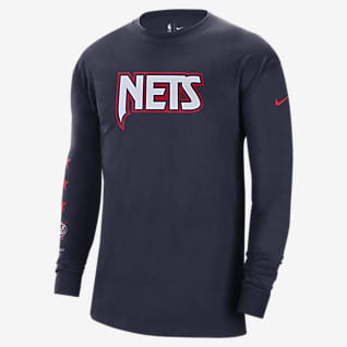 布鲁克林篮网队 Courtside Nike NBA 男子长袖T恤