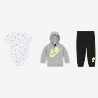 Nike Σετ τριών τεμαχίων με παντελόνι Just Do It για βρέφη (3-6M)
