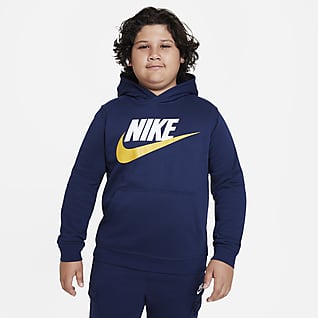 Nike Sportswear Club Fleece Huvtröja för ungdom (killar) (utökade storlekar)