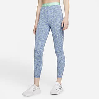 Nike Pro Leggings cropped de cintura alta y teñido Space-Dye para mujer