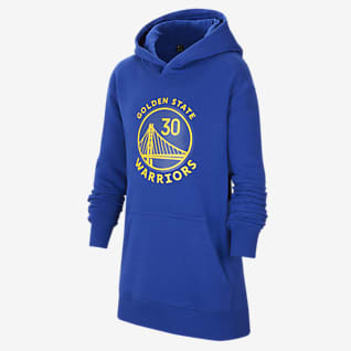 Golden State Warriors Essential Bluza z kapturem dla dużych dzieci Nike NBA