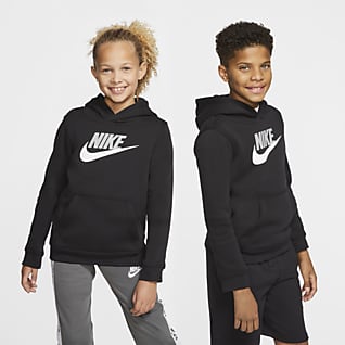 Nike Sportswear Club Fleece Μπλούζα με κουκούλα για μεγάλα παιδιά