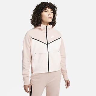 Nike Sportswear Tech Fleece Windrunner เสื้อมีฮู้ดซิปยาวผู้หญิง