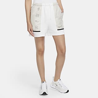nike air white shorts womens