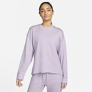 Nike Yoga Luxe Playera de tejido Fleece para mujer