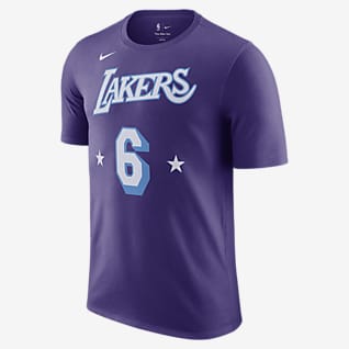 Los Angeles Lakers City Edition T-shirt de jogador NBA Nike para homem