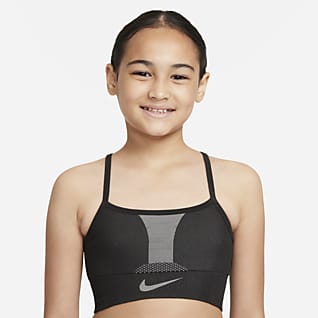 Nike Dri-FIT Indy Sports-BH til store barn (jente)