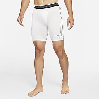 grå nike pro shorts