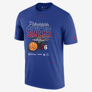 Philadelphia 76ers Courtside Splatter Men's Nike NBA T-Shirt