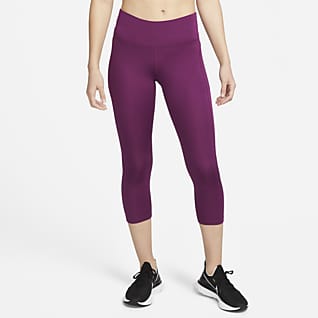 Nike Dri-FIT Fast Γυναικείο κολάν crop μεσαίου ύψους για τρέξιμο