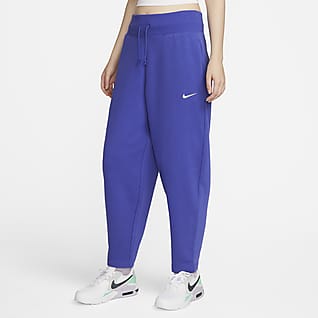 Nike Sportswear Phoenix Fleece Γυναικείο ψηλόμεσο παντελόνι φόρμας με στρογγυλεμένη γραμμή