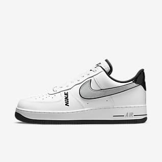 nike air force 1 black and white mens