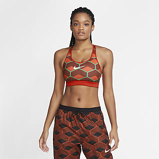 Nike Team Kenya Impact 女款高度支撐型無襯墊造型肩帶運動內衣