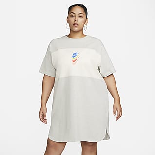 Nike Sportswear Vestido de manga corta para mujer (talla grande)