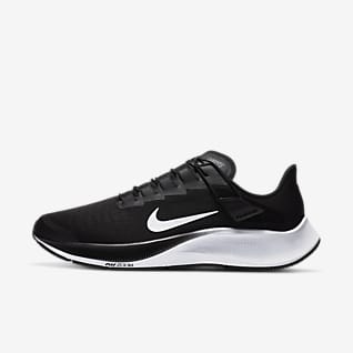all black nike running trainers