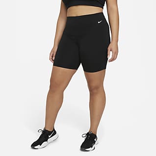 Nike One 女款中腰 7" 自行車短褲 (加大尺寸)