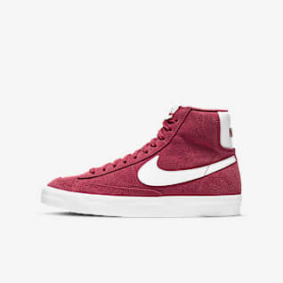 nike blazer high white red