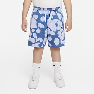 Nike Sportswear Shorts de French Terry estampados para niño talla grande (talla extendida)