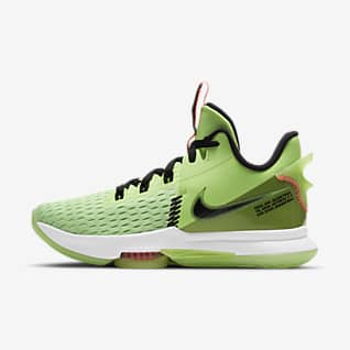 green and yellow nike basketball shoes