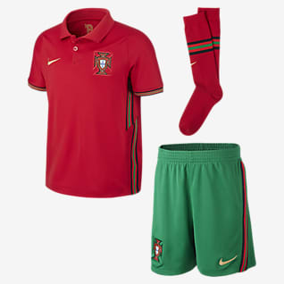 Equipamento principal Portugal 2020 Equipamento de futebol para criança