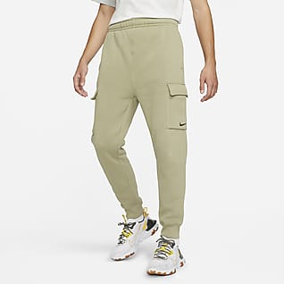 red nike cargo sweatpants
