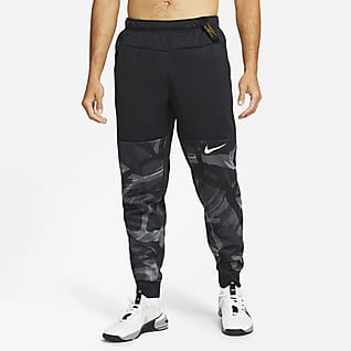 Nike Therma-FIT Ανδρικό παντελόνι προπόνησης που στενεύει προς τα κάτω με μοτίβο παραλλαγής