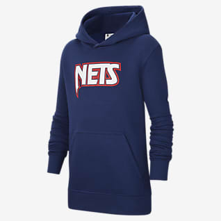 Brooklyn Nets Essential Nike NBA-Fleece-Hoodie für ältere Kinder