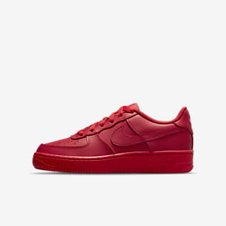 nike air force 1 high all red