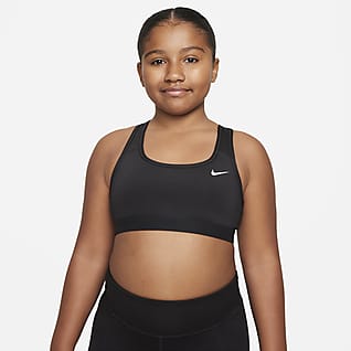 Nike Swoosh Older Kids' (Girls') Sports Bra (Extended Size)