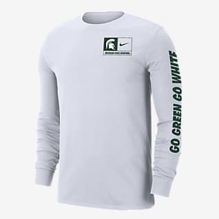 Nike College Dri-FIT (Michigan State) Men's Long-Sleeve T-Shirt