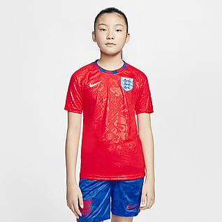 England Older Kids' Short-Sleeve Football Top