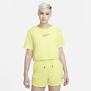 Nike yellow top womens Clearance