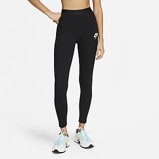 Nike Air Magas derekú, bordázott női leggings