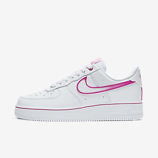 womens nike air force 1 pink and white