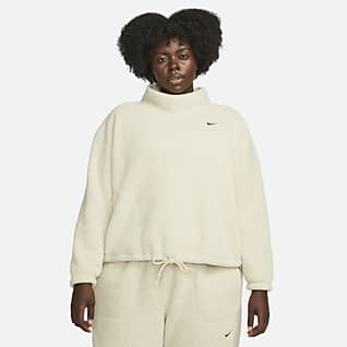 Nike Therma-FIT Sudadera de entrenamiento de tejido Fleece para mujer (talla grande)