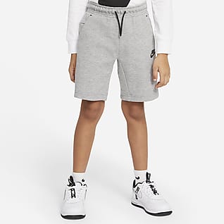 Nike Sportswear Tech Fleece Shorts para niños talla pequeña