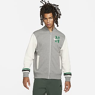 Nike Sportswear Giacca rétro in fleece stile college – Uomo