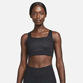 Nike Dri-FIT Swoosh Icon Clash Women's Medium-Support 1-Piece Pad Printed Sports Bra