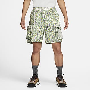 Nike ACG "Snowgrass" กางเกงคาร์โก้ขาสั้นพิมพ์ลายทั่วตัว